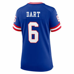 NFL Jaxson Dart New York Giants Women's Alternate 2 Classic Game Jersey - Royal