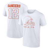 Shedeur Sanders Cleveland Browns Outline Player T-Shirt White