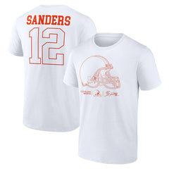 Shedeur Sanders Cleveland Browns Outline Player T-Shirt White