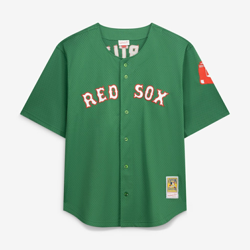 MLB David Ortiz Boston Red Sox Mitchell & Ness Big & Tall Cooperstown Collection Mesh Batting Practice Jersey - Kelly Green