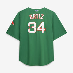 MLB David Ortiz Boston Red Sox Mitchell & Ness Big & Tall Cooperstown Collection Mesh Batting Practice Jersey - Kelly Green