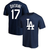 Shohei Ohtani Los Angeles Dodgers Profile Big & Tall Player Name & Number T-Shirt - Navy T-shirts