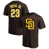 Fernando Tatis Jr. San Diego Padres Profile Big & Tall Player Name & Number T-Shirt - Brown T-shirts