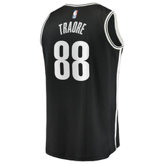 NBA Nolan Traor¨¦ Brooklyn Nets Fast Break Replica Jersey - Black - Icon Edition