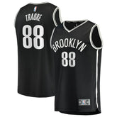 NBA Nolan Traor¨¦ Brooklyn Nets Youth Fast Break Replica Jersey - Black - Icon Edition