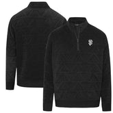 San Francisco Giants Levelwear Women's Camden Insignia 2.0 Quarter-Zip Jacket - Black Jackets