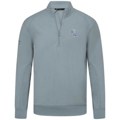 Colorado Rockies Levelwear Upright Insignia Tri-Blend Quarter-Zip Pullover - Gray Pullover