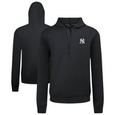 New York Yankees Levelwear Technic Insignia Quarter-Zip Hoodie - Black Hoodies