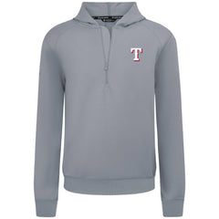 Texas Rangers Levelwear Technic Insignia Quarter-Zip Hoodie - Gray Hoodies