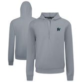 Miami Marlins Levelwear Technic Insignia Quarter-Zip Hoodie - Gray Hoodies