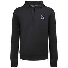 St. Louis Cardinals Levelwear Technic Insignia Quarter-Zip Hoodie - Black Hoodies