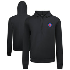 Chicago Cubs Levelwear Technic Insignia Quarter-Zip Hoodie - Black Hoodies
