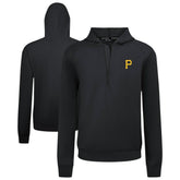 Pittsburgh Pirates Levelwear Technic Insignia Quarter-Zip Hoodie - Black Hoodies