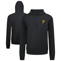 Pittsburgh Pirates Levelwear Technic Insignia Quarter-Zip Hoodie - Black Hoodies