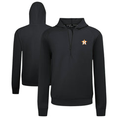 Houston Astros Levelwear Technic Insignia Quarter-Zip Hoodie - Black Hoodies