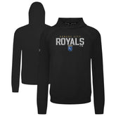 Kansas City Royals Levelwear Mandate Carve Tri-Blend Hoodie - Black Hoodies
