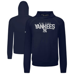 New York Yankees Levelwear Mandate Carve Tri-Blend Hoodie - Navy Hoodies