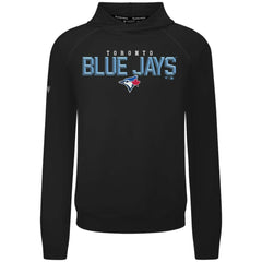 Toronto Blue Jays Levelwear Mandate Carve Tri-Blend Hoodie - Black Hoodies