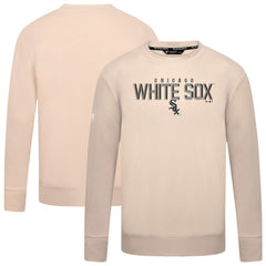 Chicago White Sox Levelwear Mandate Carve Tri-Blend Sweatshirt - Khaki Sweatshirts