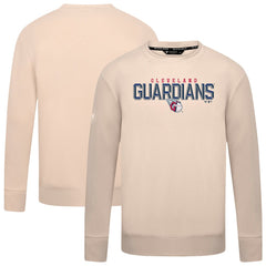 Cleveland Guardians Levelwear Mandate Carve Tri-Blend Sweatshirt - Khaki Sweatshirts