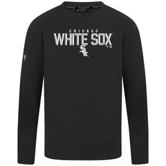 Chicago White Sox Levelwear Mandate Carve Tri-Blend Sweatshirt - Black Sweatshirts