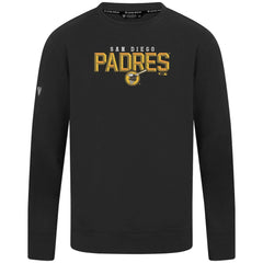 San Diego Padres Levelwear Mandate Carve Tri-Blend Sweatshirt - Black Sweatshirts