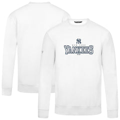 New York Yankees Levelwear Zane Journey Sweatshirt - White Sweatshirts