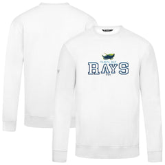 Tampa Bay Rays Levelwear Zane Journey Sweatshirt - White Sweatshirts