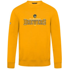 Milwaukee Brewers Levelwear Zane Journey Sweatshirt - Gold Sweatshirts