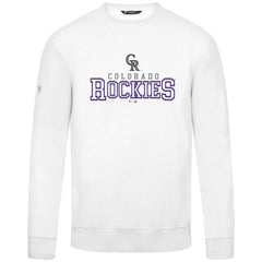 Colorado Rockies Levelwear Zane Journey Sweatshirt - White Sweatshirts