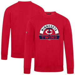 Minnesota Twins Levelwear Zane Banner Arch Sweatshirt - Red Sweatshirts