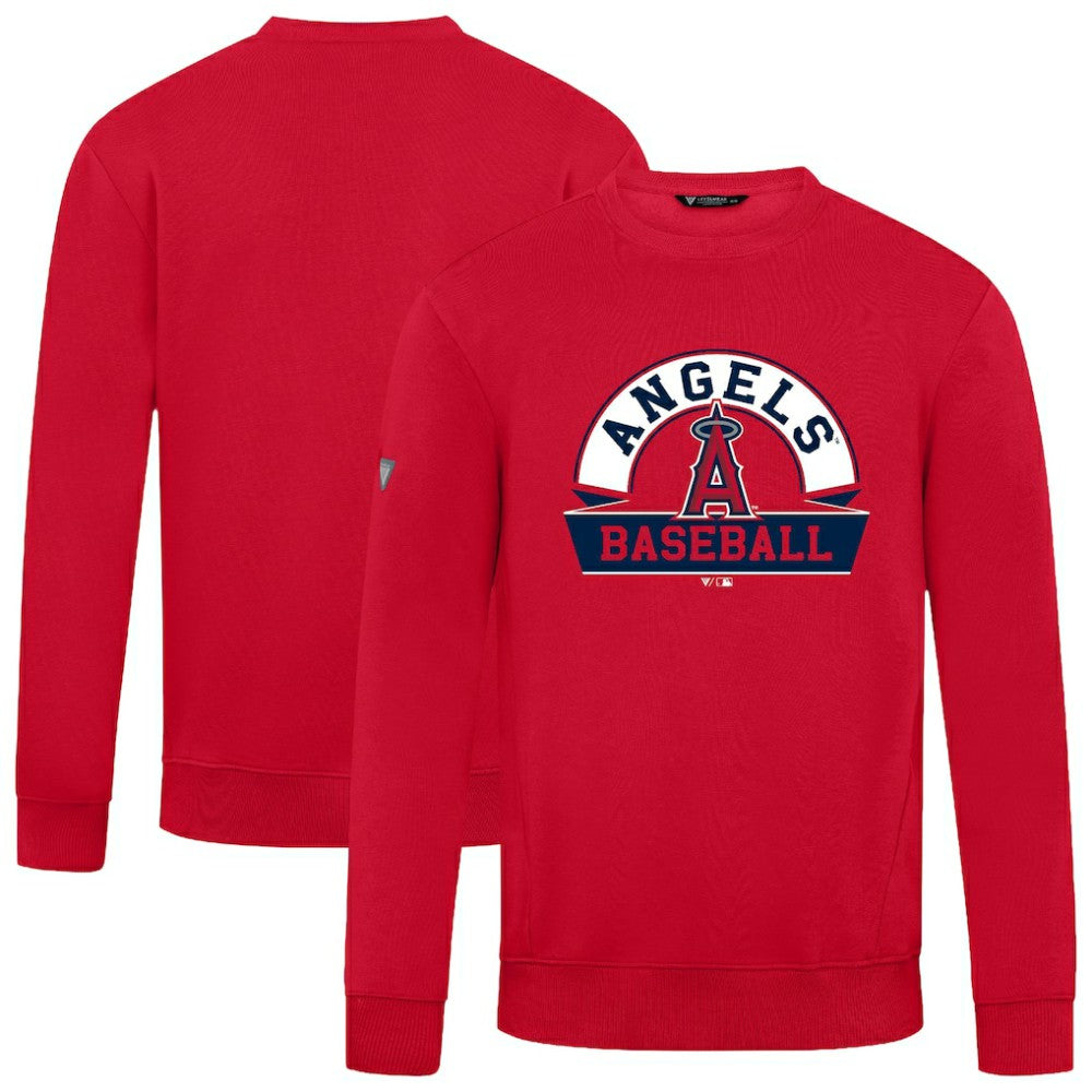 Los Angeles Angels Levelwear Zane Banner Arch Sweatshirt - Red Sweatshirts