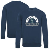 Seattle Mariners Levelwear Zane Banner Arch Sweatshirt - Navy Sweatshirts