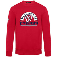 Washington Nationals Levelwear Zane Banner Arch Sweatshirt - Red Sweatshirts