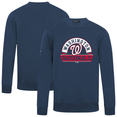 Washington Nationals Levelwear Zane Banner Arch Sweatshirt - Navy Sweatshirts