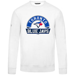 Toronto Blue Jays Levelwear Zane Banner Arch Sweatshirt - White Sweatshirts