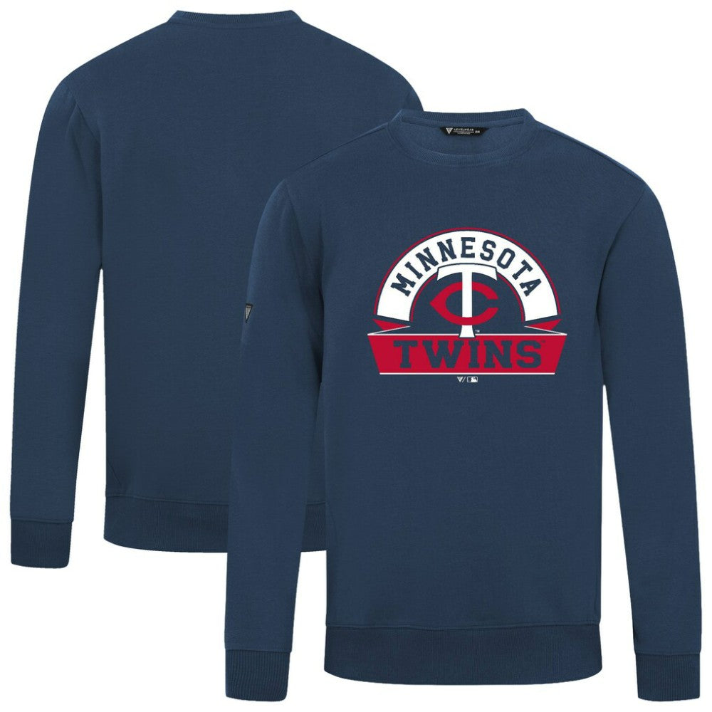 Minnesota Twins Levelwear Zane Banner Arch Sweatshirt - Navy Sweatshirts