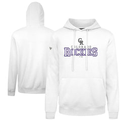 Colorado Rockies Levelwear Podium Journey Hoodie - White Hoodies