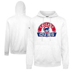 Chicago Cubs Levelwear Podium Banner Arch Hoodie - White Hoodies