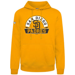 San Diego Padres Levelwear Podium Banner Arch Hoodie - Gold Hoodies