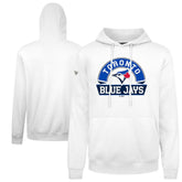Toronto Blue Jays Levelwear Podium Banner Arch Hoodie - White Hoodies