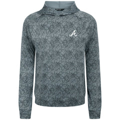 Atlanta Braves Levelwear Albatross Raglan Hoodie - Gray Hoodies