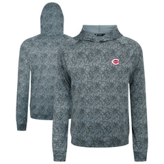 Cincinnati Reds Levelwear Albatross Raglan Hoodie - Gray Hoodies