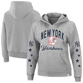 New York Yankees '47 Women's Plus Size Starry Eye Hoodie - Heather Gray Hoodies