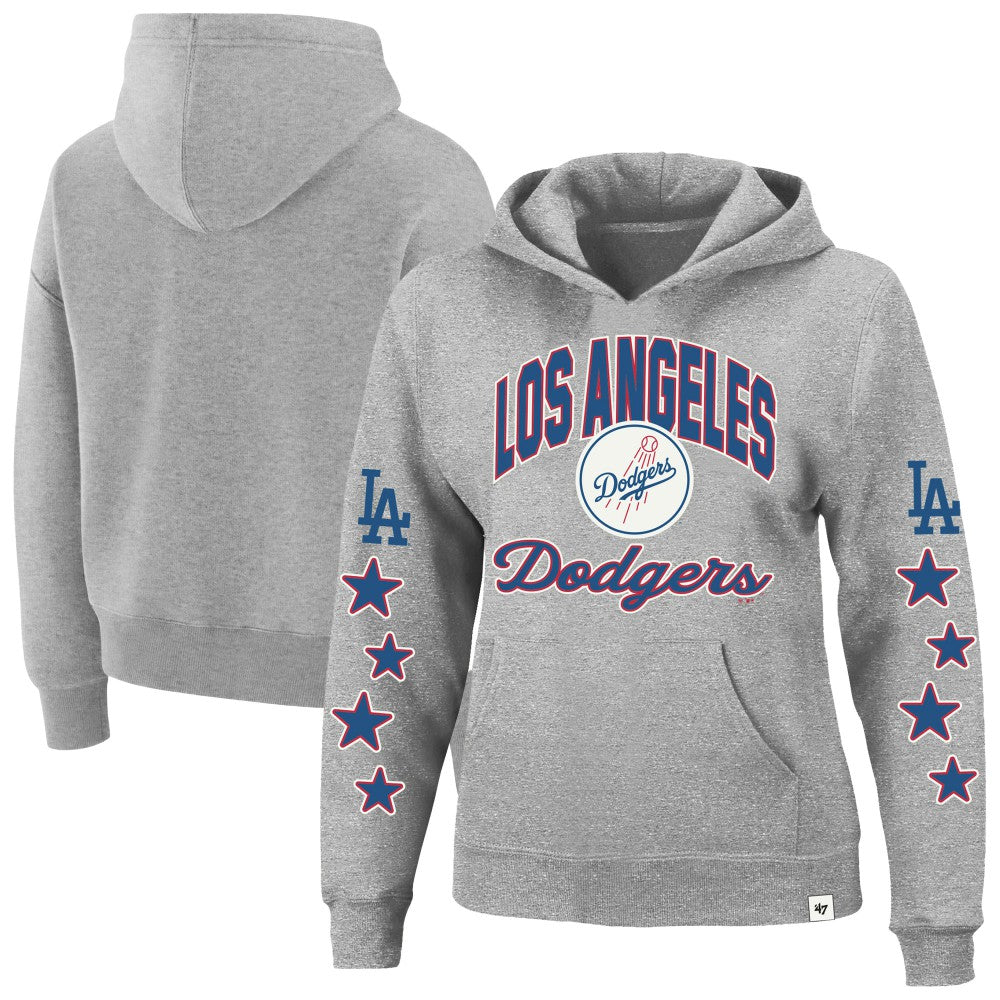 Los Angeles Dodgers '47 Women's Plus Size Starry Eye Hoodie - Heather Gray Hoodies