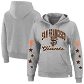 San Francisco Giants '47 Women's Plus Size Starry Eye Hoodie - Heather Gray Hoodies
