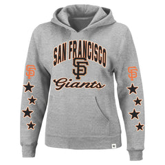 San Francisco Giants '47 Women's Plus Size Starry Eye Hoodie - Heather Gray Hoodies