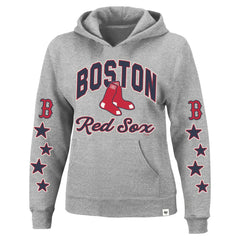 Boston Red Sox '47 Women's Plus Size Starry Eye Hoodie - Heather Gray Hoodies