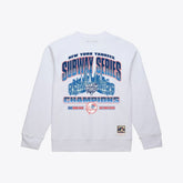 New York Yankees Mitchell & Ness Subway Series Champions Crewneck Sweatshirt - White Sweatshirts