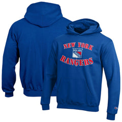 NHL New York Rangers Champion Youth Fleece Powerblend Hoodie - Blue